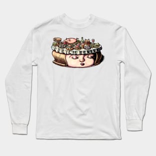 Dining Table Face Long Sleeve T-Shirt